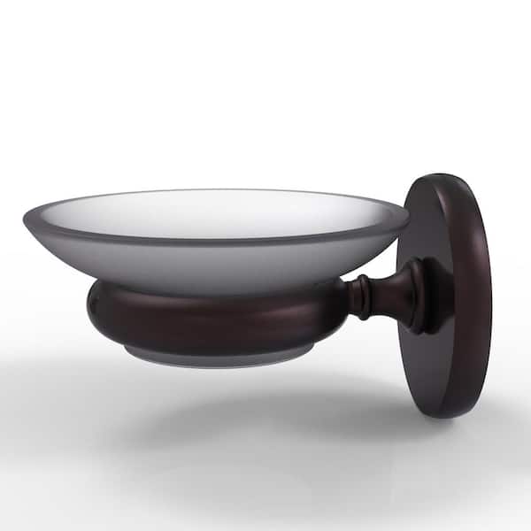 Allied Brass Prestige Skyline Collection Wall Mounted Standard Soap Holder in Antique Bronze