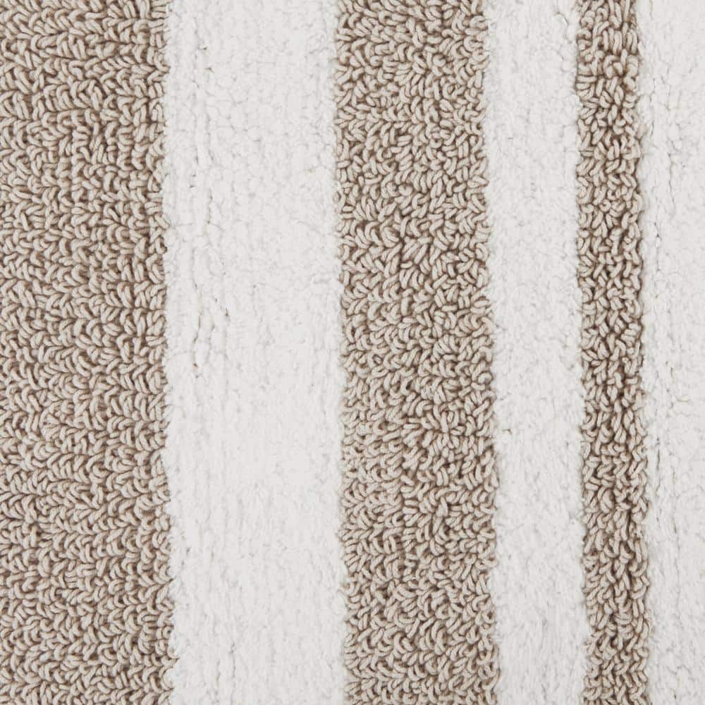 Taupe 24x72" Cotton Reversible Bath Rug