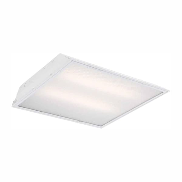 Commercial Electric 2 ft. x 2 ft. 96-Watt Equivalent Integrated LED White Troffer, 4000K