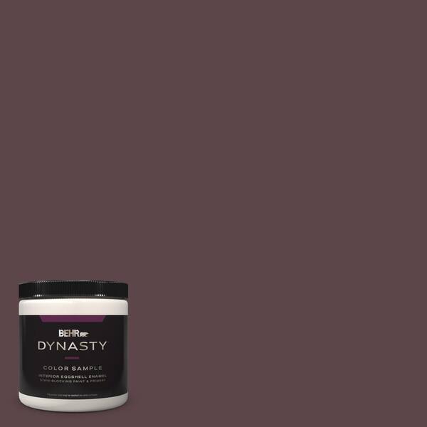 BEHR DYNASTY 8 oz. Home Decorators Collection #HDC-CL-07 Dark Berry Eggshell Enamel Stain-Blocking Interior Paint & Primer Sample