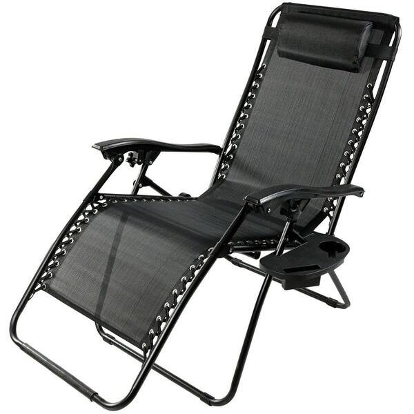 Sunnydaze Decor Oversized Charcoal Zero, Zero Gravity Patio Lounge Chairs
