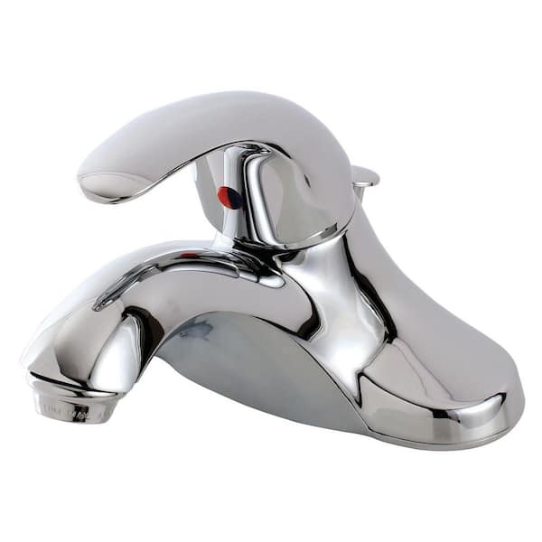 Kingston Brass Legacy 4 in. Centerset Single-Handle Bathroom Faucet with Plastic Pop-Up in Polished Chrome