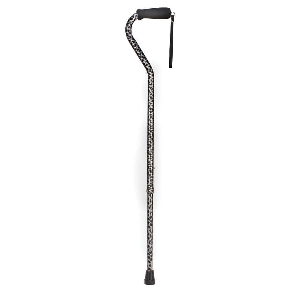 UPC 041298000082 product image for Lightweight Adjustable Foot Cane with Offset Handle in Spotted | upcitemdb.com