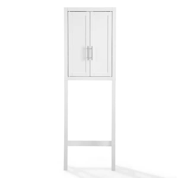  Crosley Furniture Savannah Space Saver Cabinet, White :  Everything Else