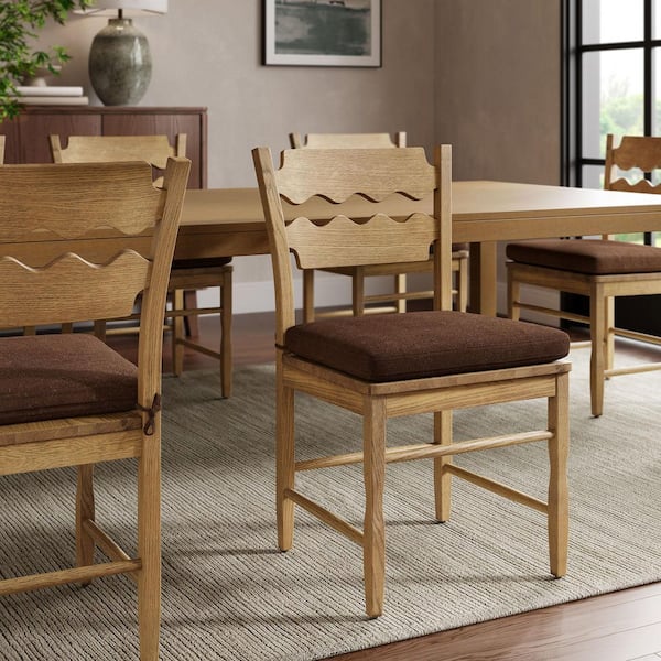 Jax Fabric Seat Cushion With Zipper in Cocoa