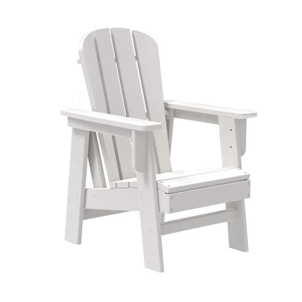 Kahomvis White Plastic Adirondack Chair (1-Pack) Yea-LKD0-BWH6 - The ...