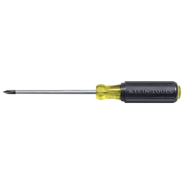 Klein Tools #0 Phillips Head Screwdriver with 3 in. Round Shank- Cushion Grip Handle