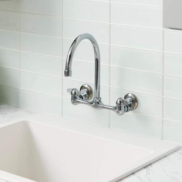 Glacier Bay Builders Double-Handle Wall Mount Standard Kitchen 