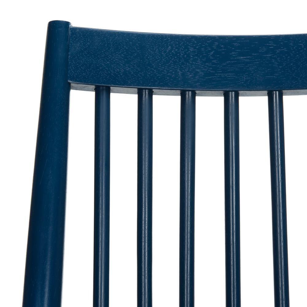 Navy High Back Wood Windsor Side Chair