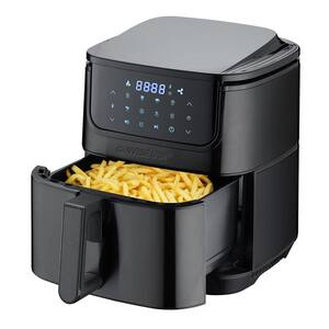 Max Steel XL 7 qt. Black Stainless Steel Air Fryer and Dehydrator