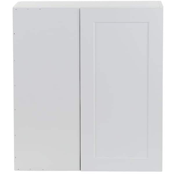 Cambridge Shaker Assembled 27 x 12.5 x 30 in. All Plywood Blind Wall Corner Cabinet with 1-Soft Close Door in White