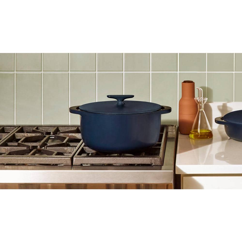 Light Mist Enameled Cast Iron Dutch Oven with Lid