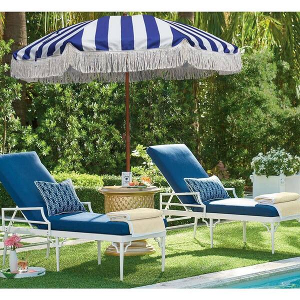 blue fringe patio umbrella AMMSUN 7ft Umbrella, Sky Transform your outdoor space into a serene oasis with the Torsa 9 ft crank umbrella in a delightful baby blue shade Scallops AND fringe?! 🥹 Pretty