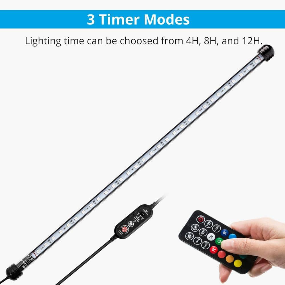 23-inch Multi-Color LED Aquarium Light with Remote Control