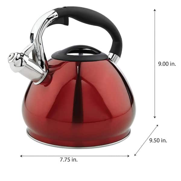 Red Body & Iron Handle Tea Kettle 500ml – 180andup
