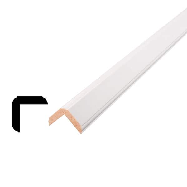 Alexandria Moulding WM202 1-1/8 in. D x 1-1/8 in. W x 96 in. L Pine Wood Finger-Joint Outside Corner Drip Cap Moulding Pack (10-Pack)