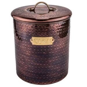 Hammered Antique Copper Cookie Jar