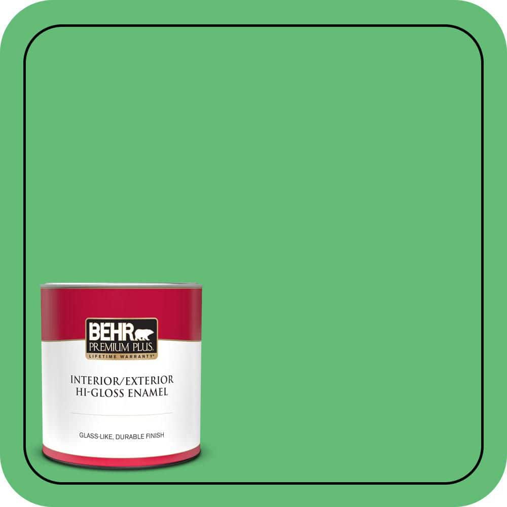 1 qt. #450B-5 Lady Luck Hi-Gloss Enamel Interior/Exterior Paint & Primer price history on PriceWatchPro