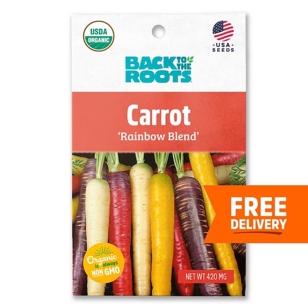 Back to the Roots Organic Rainbow Blend Carrot Seed (1-Pack)