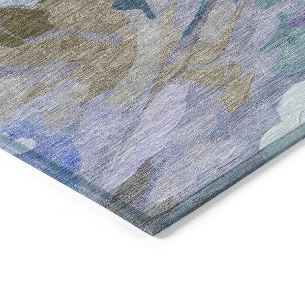 Chantille Machine Washable Indoor/Outdoor Abstract ACN2264 Purple 2 ft. 6 in. x 3 ft. 10 in. Area Rug