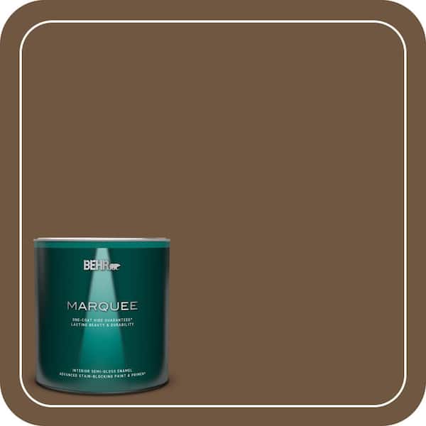 BEHR MARQUEE 1 qt. Home Decorators Collection #HDC-FL15-04 Cinnamon Crumble Semi-Gloss Enamel Interior Paint & Primer
