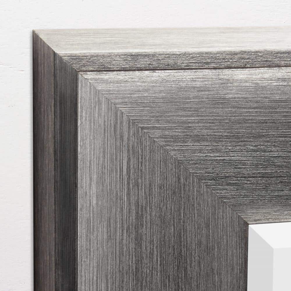 Elegance Metallic Gray Beveled Edge Rectangular Vanity Mirror - 29.5" x 35.5"