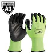 XX-Large High Visibility Level 3 Cut Resistant Polyurethane Dipped Work Gloves