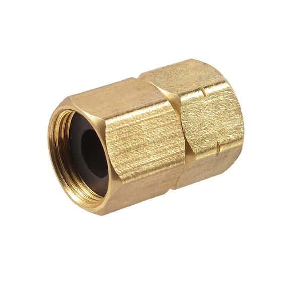 Quick-Acting Barbed Fitting With Brass Female Compression Fitting