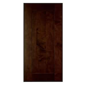 Franklin Stained Manganite Plywood Shaker Assembled Kitchen Cabinet Base End Panel 24 in W x 0.75 in D x 34.5 in H