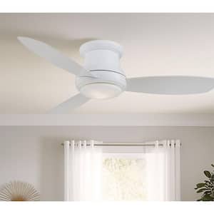 Concept II 44 in. Integrated LED Indoor White Ceiling Fan with Light with Remote Control