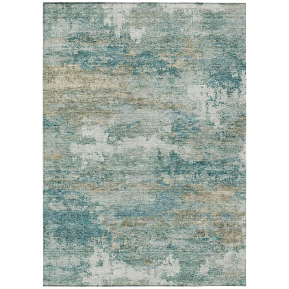 Chantille Machine Washable Indoor/Outdoor Abstract ACN2810 Aqua 9 ft. x 12 ft. Area Rug price history on PriceWatchPro