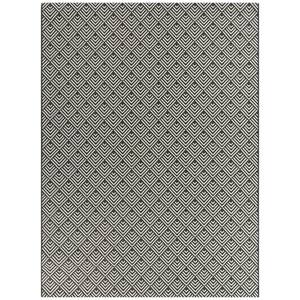 Janine Charcoal 5 ft. 3 in. x 7 ft. Chevron Indoor/Outdoor Area Rug