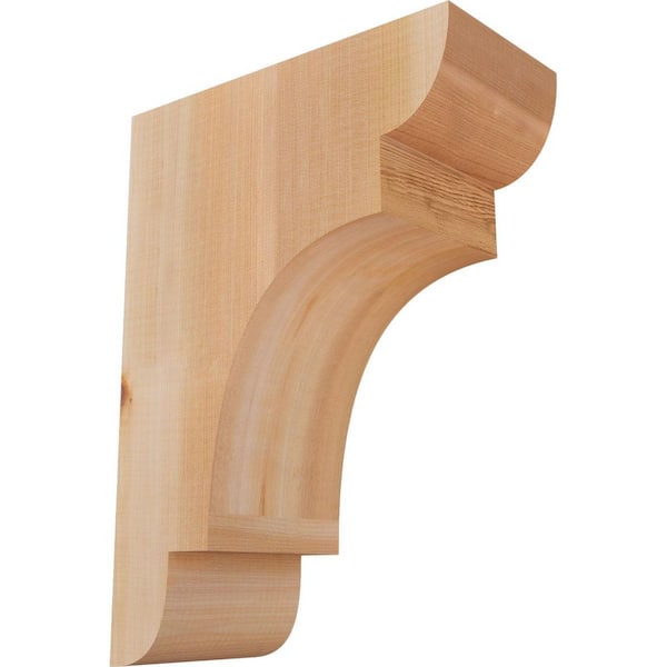 Ekena Millwork 5-1/2 in. x 12 in. x 16 in. Western Red Cedar New Brighton Smooth Corbel