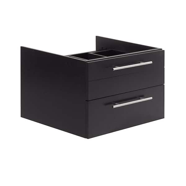 Fresca Lucera 23 in. Wall Mount Floating Single Bath Vanity Cabinet without Top in Espresso - Vessel Sink Compatible