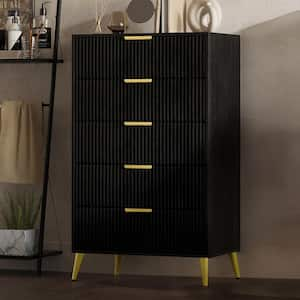 New Classic Furniture Kailani Black 5-Drawer 32 in. Chest of Drawers