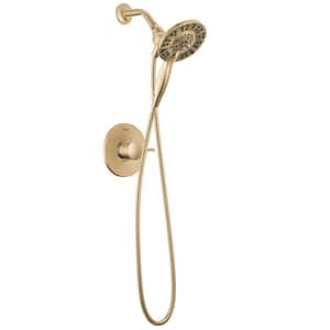 Albion 1-Handle Wall Mount Shower Trim in Champagne Bronze (Valve Not Included)