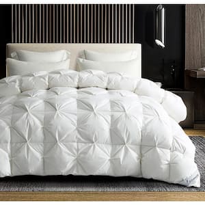 White Queen Size 100% Cotton Cover Fluffy Palatial Down Feather Comforter for All Season