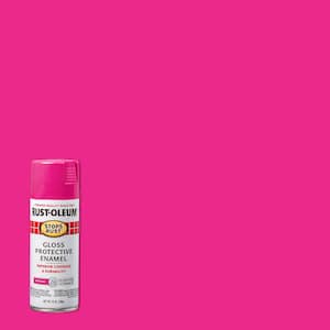 12 oz. Protective Enamel Gloss Poppy Pink Spray Paint (6-Pack)