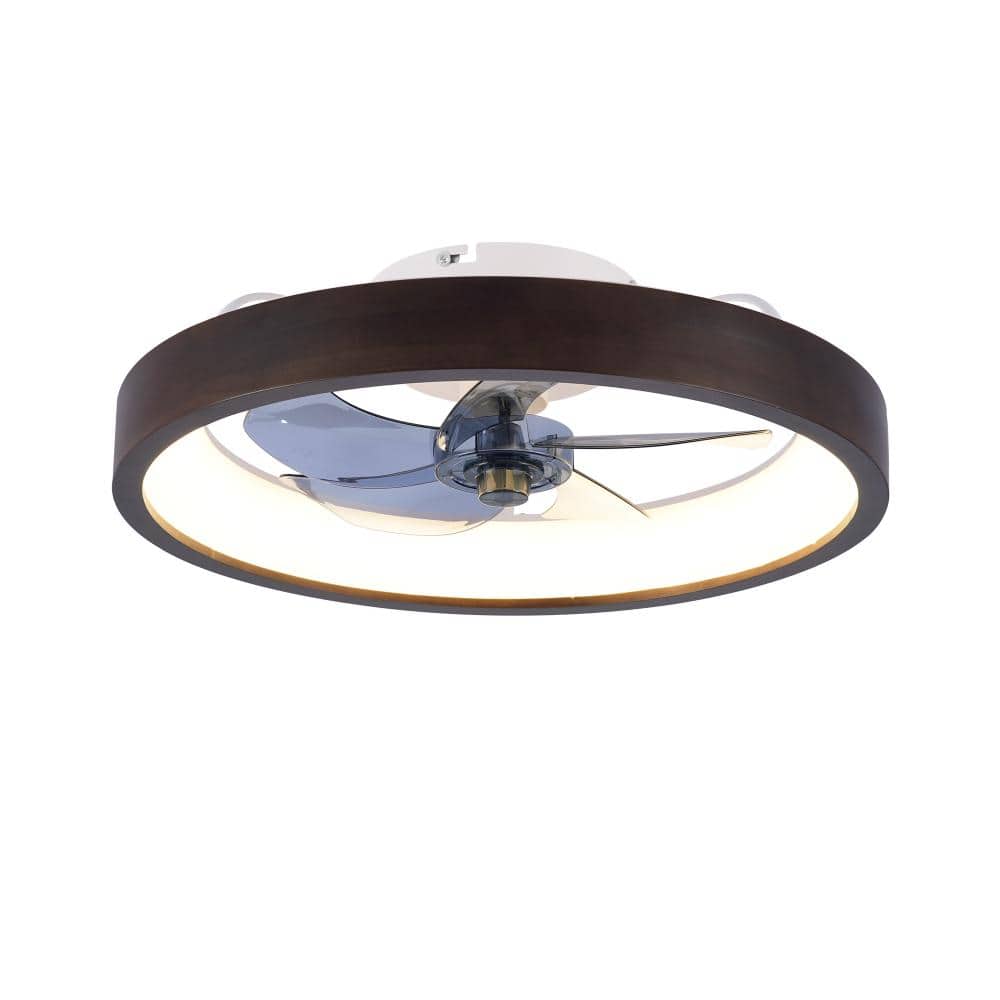 19.7 in.White Flush Mount Dimmable Light Ceiling Fan With 5 Blades DC 6-Speed Remote For Living Room Bedroom price history on PriceWatchPro