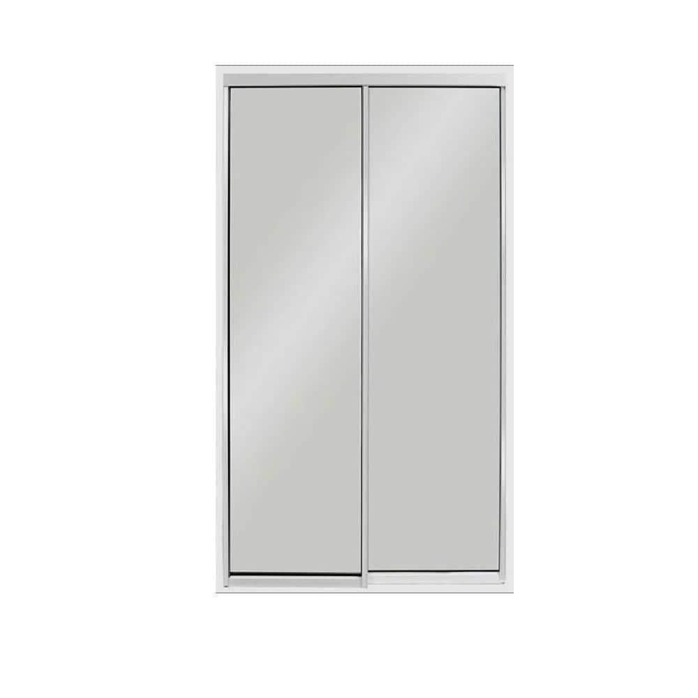 Air Master Windows and Doors 72 in. x 96 in. Aluminum White Mirror