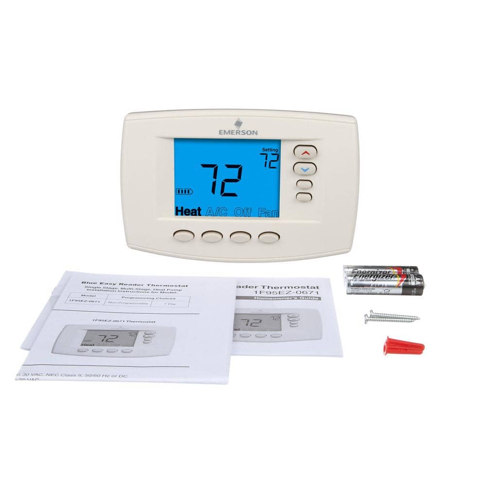 Emerson White 7-Day Programmable Digital Thermostat