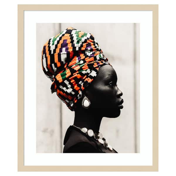 Amanti Art Black is Style by Oladimeji Odunsi 21 in. W x 25 in. H. Wood Framed Wall Art Print Framed in Brown