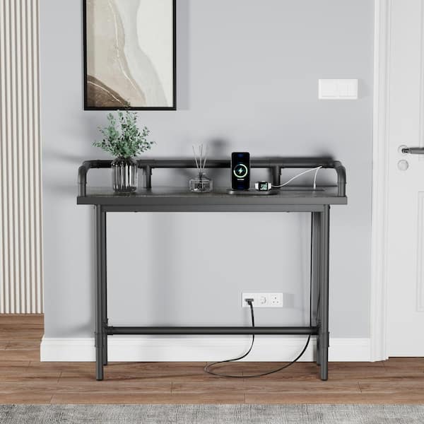 Narrow Console Table Behind Couch