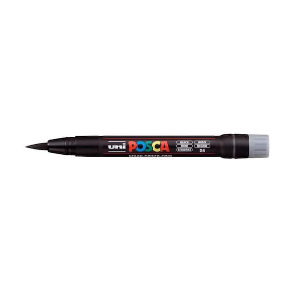 Uni Posca Marker PCF-350 Brush Tip Black 