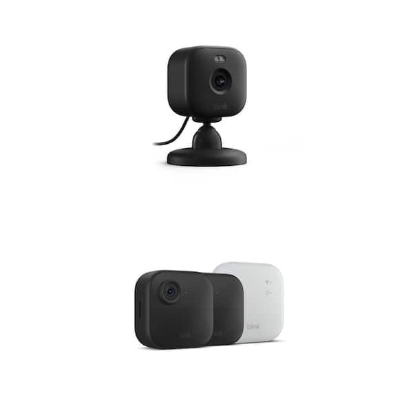 Mini 2 Wired Indoor/Outdoor 1080p HD Smart Camera and Outdoor 4 XR Wireless Security Camera System (2-Cameras) Combo