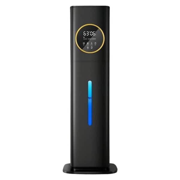 2.1 Gal Cool Mist Humidifier w/ 360° Nozzle, 3 Speeds, Diffuser, Humidistat, Top Fill, Auto Shut-Off,Night Light, Black