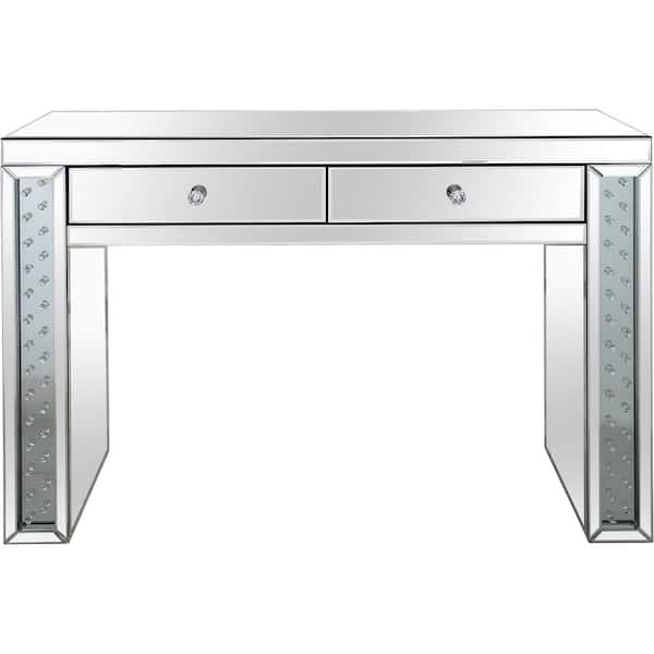 Camden Isle Diana 47.2 in. Clear Rectangle Glass Console Table
