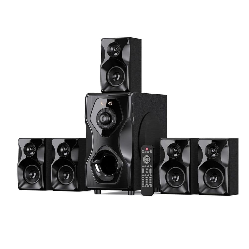 Surround Sound Speakers Home Theater Systems 700 Watts Peak Power with Blue