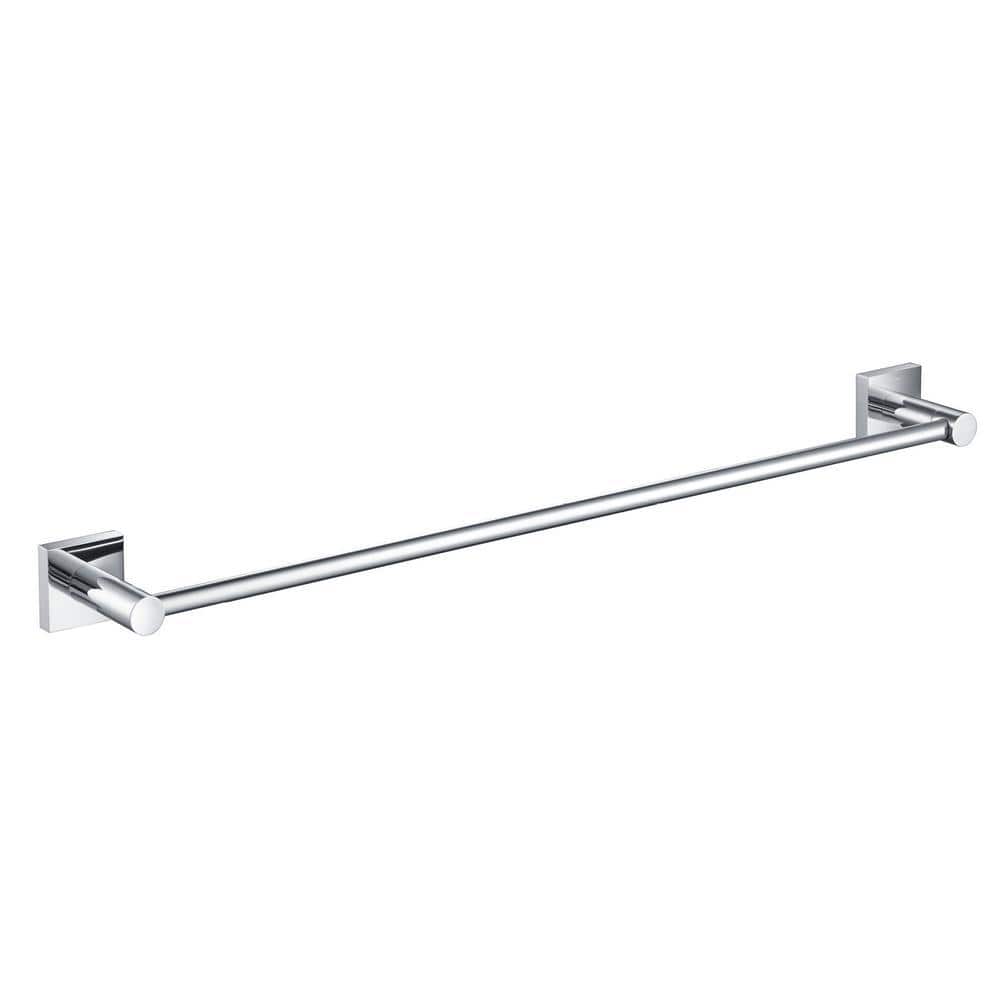 Ventus 25-Inch Chrome Wall Mounted Towel Bar