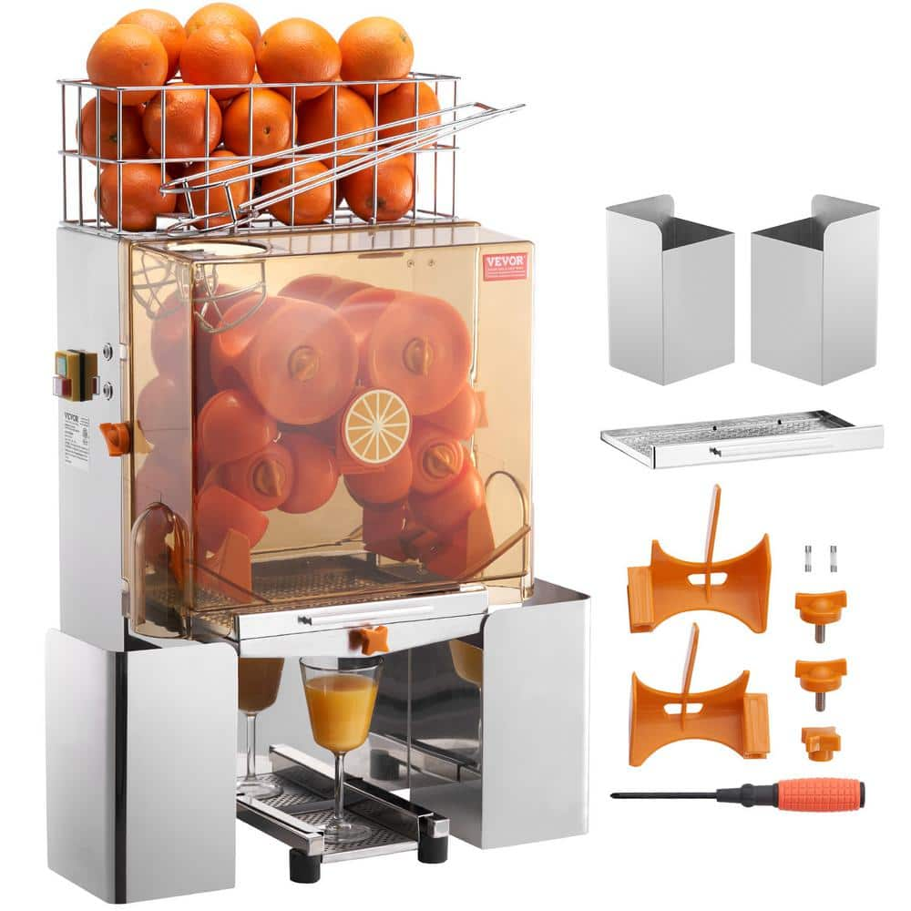 VEVOR Commercial Orange Juicer Machine 120W Automatic Juice Extractor Orange Squeezer for 20 Oranges Per Minute